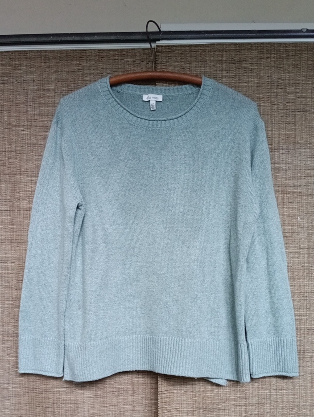 Ella Moss Crewneck Sweater in Sage Green